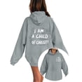 thumbnail image 1 of Likimi Toddler Kids Girls Hoodies With Pocket Letter Print Hooded Sweatshirt For Girls Long Sleeve Everyday Wear Soft Pullover Size 4-5 Years, 1 of 4