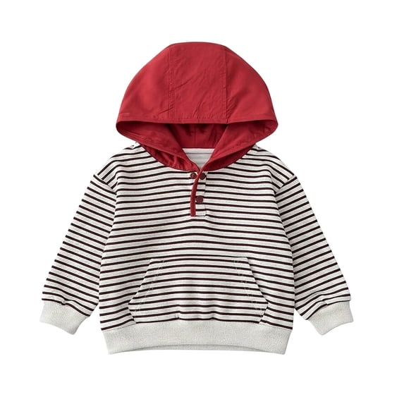Likimi Toddler Kids Girls Hoodies With Pocket Striped Print Hooded Sweatshirt For Girls Long Sleeve Loose Fit Fashionable Pullover Size 11-12 Years