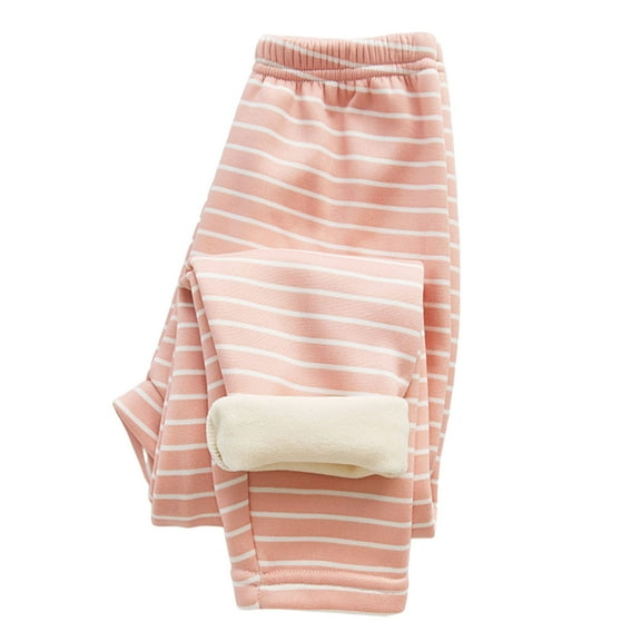 Likimi Toddler Kids Girls Leggings Striped Joggers Trousers Casual Comfortable Soft Spring Fall Bottoms 4-5 Years Pink