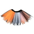 thumbnail image 1 of Likimi Toddler Kids Girls Tutu Skirt Elastic Waist Color Block Mesh For Performance Soft Casual Skirts One Size, 1 of 4