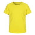 thumbnail image 1 of Likimi Toddlers Kids Boys Girls T Shirt Fashionable Casual Crew Neck Short Sleeve Solid Color Basic Shirts Size 7-8 Years Yellow, 1 of 8