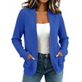 thumbnail image 1 of Likimi Womens Knit Cardigan With Pocket Long Sleeve Solid Color Sweater For Women Everyday Wear Fashion Coat Size L, 1 of 5