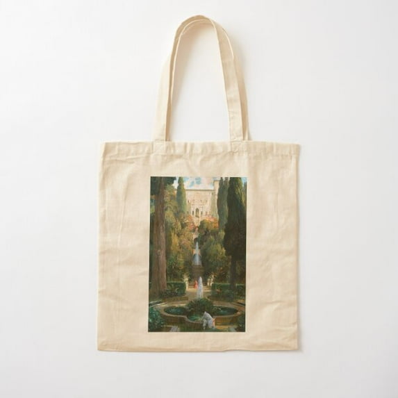Paul Albert Laurens. Rendez-Vous In The Park. Cotton Tote Bag Canvas Tote Bag, Family Gift For Mother, Her