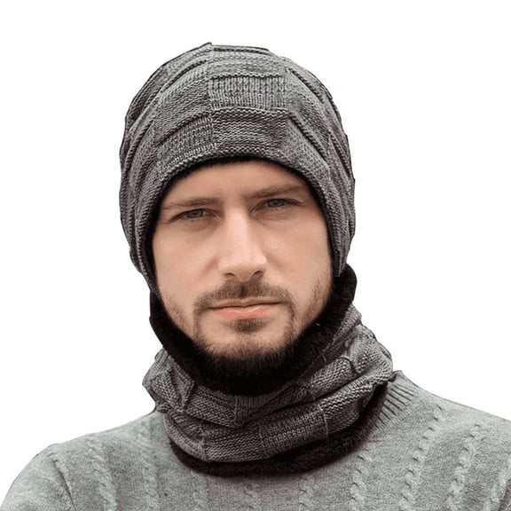 Liko Simple yet Stylish Head Cover Beanie Male and Female Both Winter Cap Hat Cozy Comfort - Dark Gray