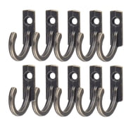 Kitchen Bathroom 5 Hooks Aluminum Wall Mounted Clothes Hanger Coat