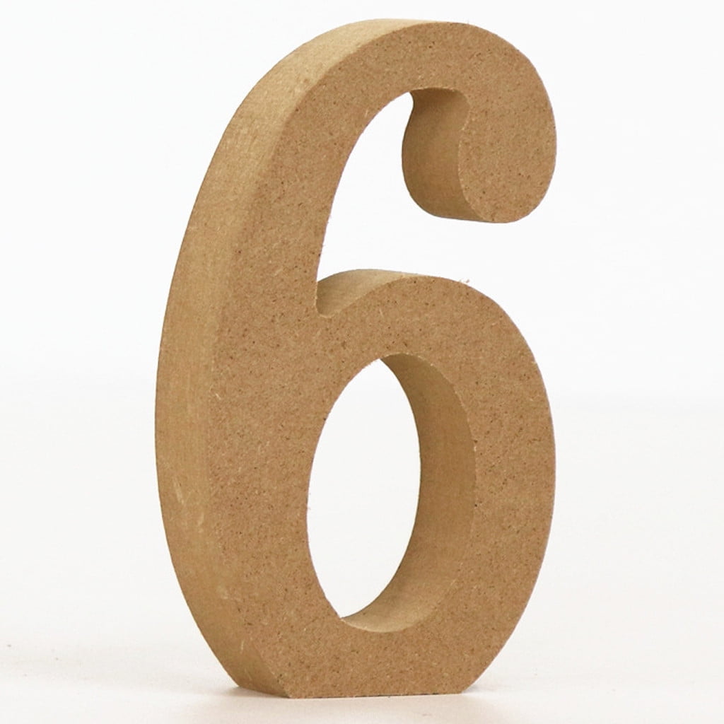 Likthione 50% off Clear!Wood Wooden Number Log Alphabet Wedding