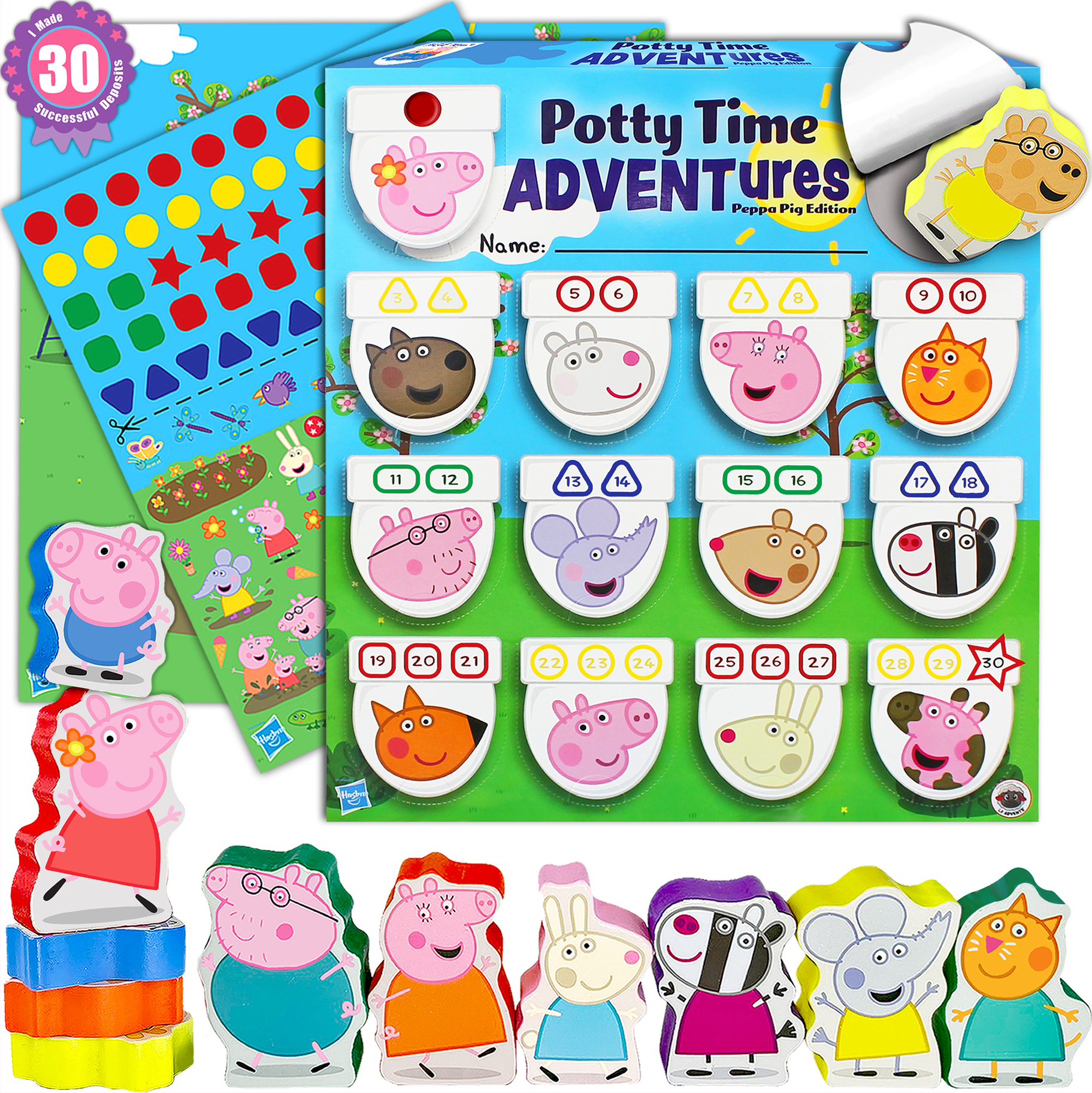 Lil ADVENTS Potty Time Adventures Potty Training Game for Toddlers 18 Months & up - Peppa Pig
