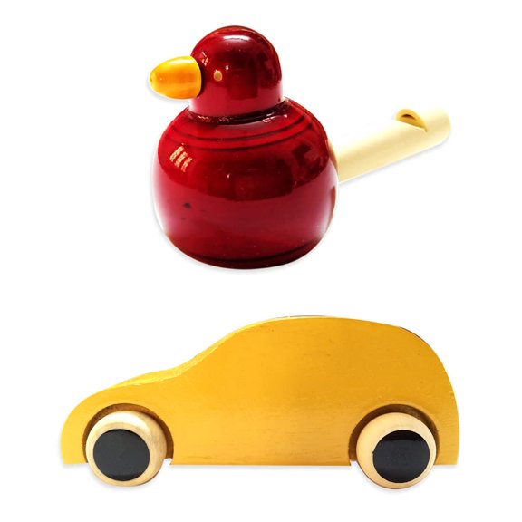 Lil Amigos Nest Channapatna Wooden Toy Handmade Non Toxic for Baby/Infants ( 6m+) Multicolor - Improves Hand Eye Coordination & Gross Motor Skills YCAR & RWHISTLE