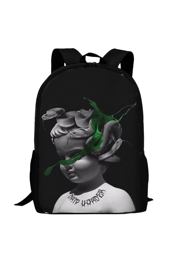 Lil Baby 4pf Backpack,3d Print Laptop Backpack Lightweight Casual Daypack Bookbag Multi-Function Travel Backpack 16.5 In