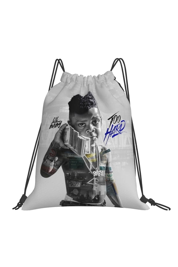 Lil Baby 4pf Drawstring Backpack Sport Gym Bag For Yoga Swimming Gymsack Sport Strap Pack Bag