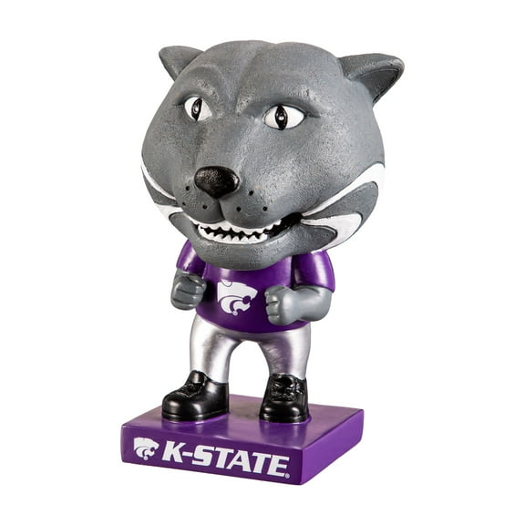 Kansas State Wildcats Lil Big Head Mascot Garden Statue