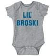 thumbnail image 1 of Lil Broski Funny Younger Brother Bodysuit Jumper Boys Infant Baby Brisco Brands 24M, 1 of 6