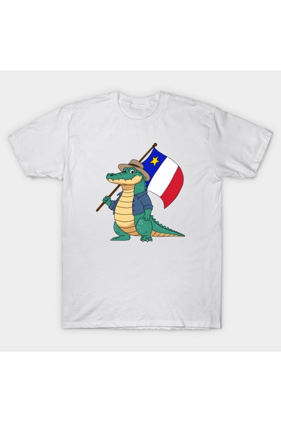 Lil' Cajun Gator Funny Louisiana Alligator Graphic G4449 Unisex T-Shirt, Up to Size 5XL