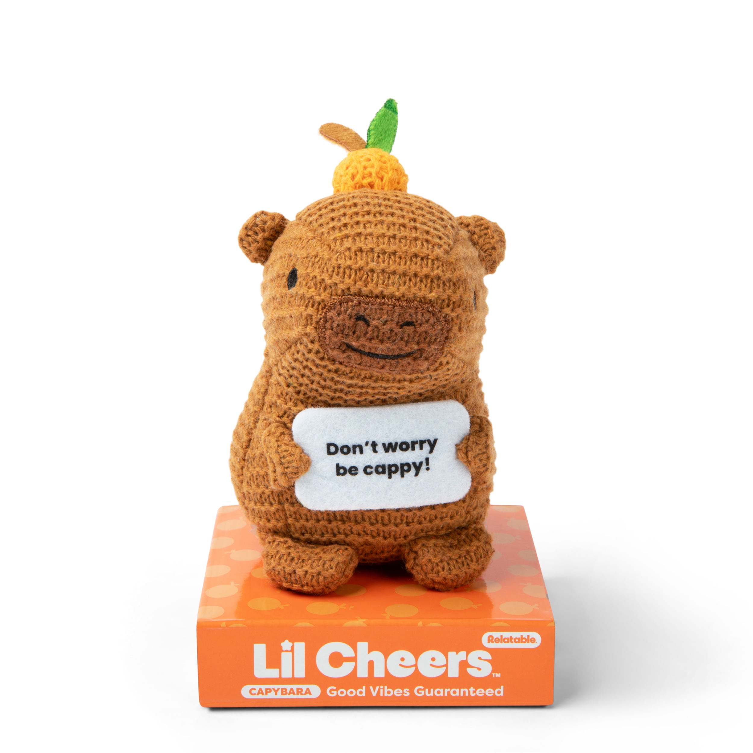 Lil Cheers Capybara by Relatable, Uplifting Plush Toy with