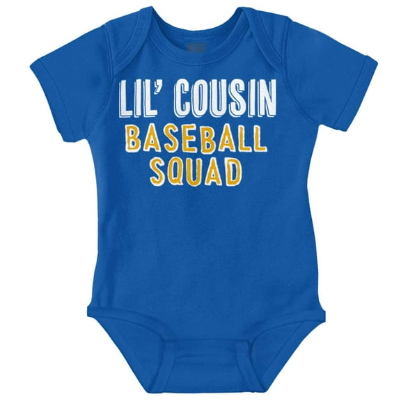 Lil Cousin Ballpark Squad Cute Family Bodysuit Jumper Boys Infant Baby Brisco Brands 12M