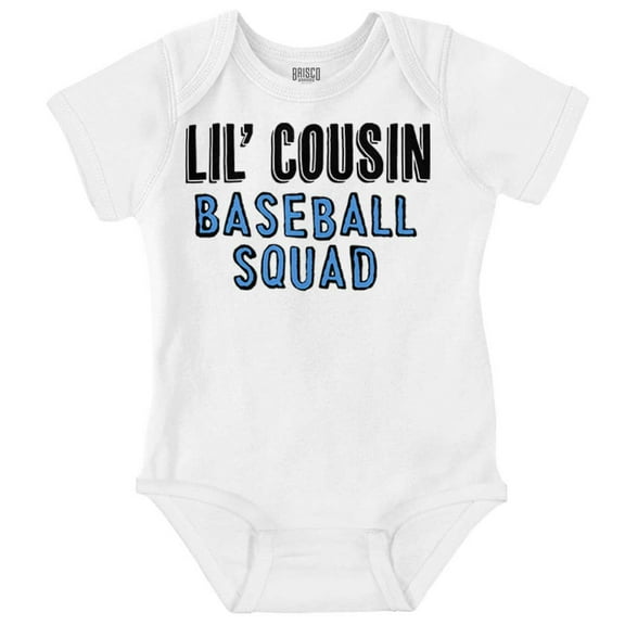 Lil Cousin Ballpark Squad Cute Family Bodysuit Jumper Boys Infant Baby Brisco Brands NB