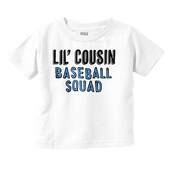 Lil Cousin Ballpark Squad Cute Family Youth T Shirt Tee Boys Infant Toddler Brisco Brands 2T