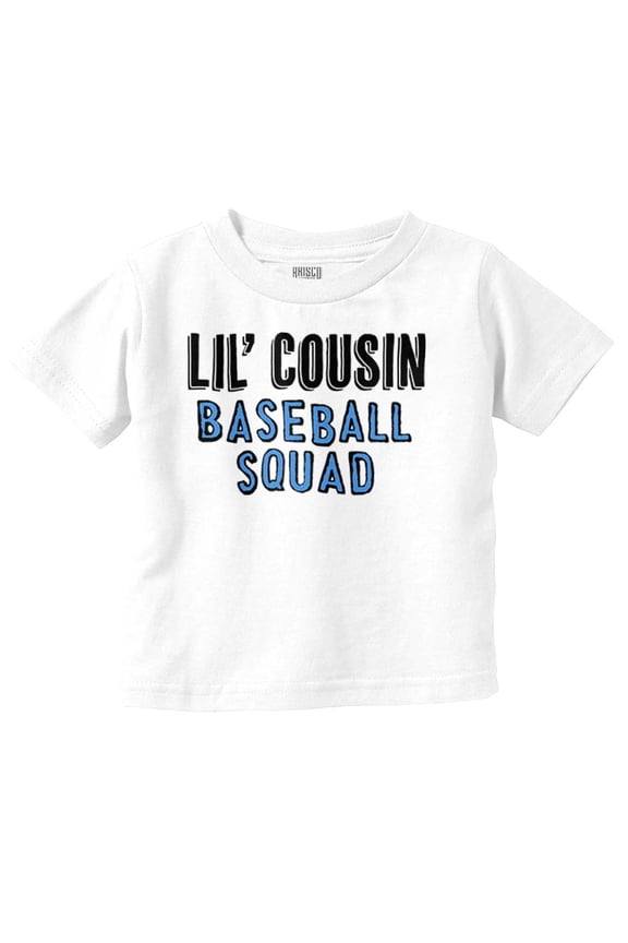Lil Cousin Ballpark Squad Cute Family Youth T Shirt Tee Boys Infant Toddler Brisco Brands 4T