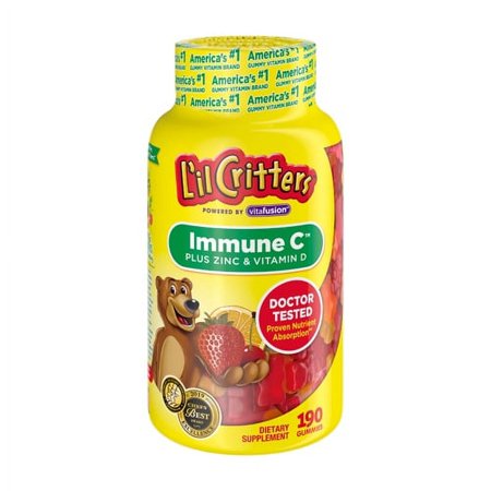 Lil Critters Immune C Plus Zinc Echinacea For Immune Support Gummies - 190 Ea, 2 Pack