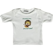 Lil Cub Hub 1WSSTL-612 White Short Sleeve T-Shirt - Lion- 6-12 months