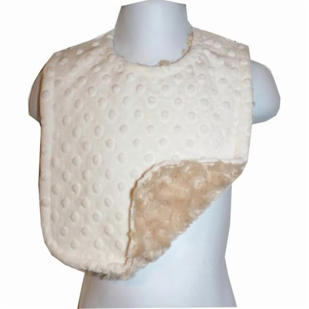 Lil' Cub Hub Cream Dimple Dot Minky with Camel Rosebud Swirl Minky ...