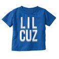 thumbnail image 1 of Lil Cuz Little Cousin Relative Family Toddler Boy Girl T Shirt Infant Toddler Brisco Brands 6M, 1 of 6