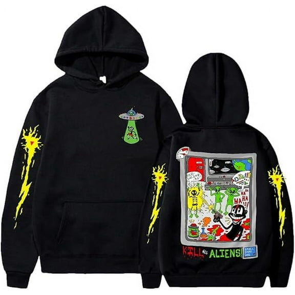 Lil Darkie First Contact Hoodie 2024 Tour Long Sleeve Streetwear Women Men Sweatshirt Hip Hop Clothes(XXS-XXXXL)