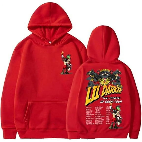 Lil Darkie First Contact Hoodie 2024 Tour Long Sleeve Streetwear Women Men Sweatshirt Hip Hop Clothes(XXS-XXXXL)