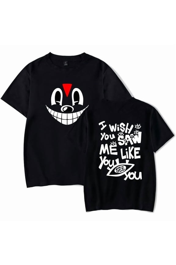 Lil Darkie Hiphop Rapper Merch Unisex Streetwear O-Neck Short Sleeve Cotton Casual Tee