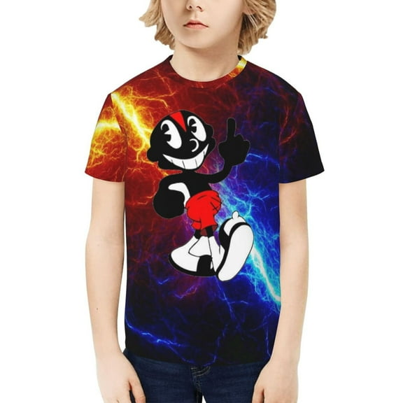 Lil Darkie Kids T-Shirt 3d Printed Graphic T-Shirts Boys And Girls Short Sleeve Shirts For Youth Kids Small