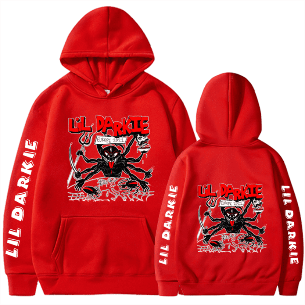 Lil Darkie Merch Hoodies New Logo Sweatshirt Men Women Cosplay Tour Long Sleeve Hoodie Rapper LilDarkie Hooded Sweater