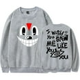 thumbnail image 1 of Lil Darkie Merch I Wish Crew Neck Sweatshirt, Unisex, Stylish Long-Sleeved Casual Pullover, 1 of 2