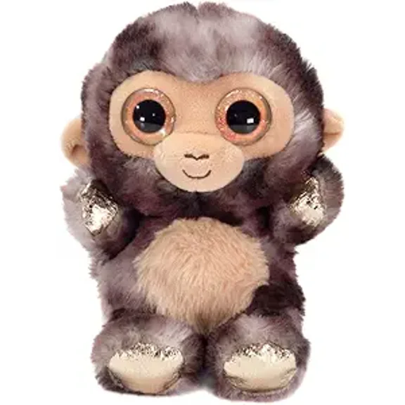 Lil Dazzlez 6.5 Monkey Plush Toy  Sparkly Stuffed Animal  Ideal Gift for Kids, Collectors, or Monkey Lovers