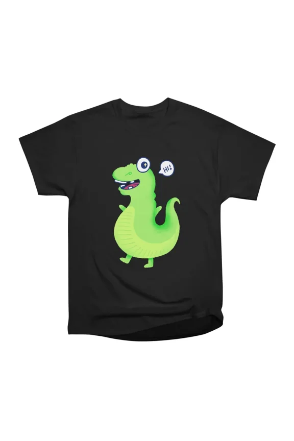 Lil Dino say Hi Hello T-Shirt Tee Gift For Him Merch For Her Apparel For Friend