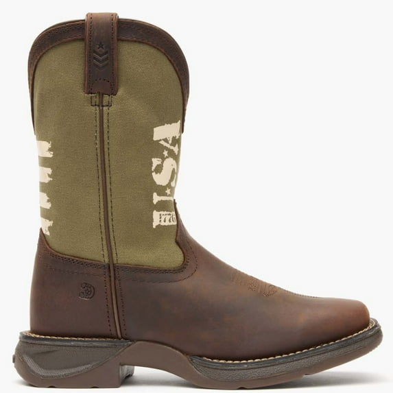Lil' Durango Big Kids' Army Western Boot