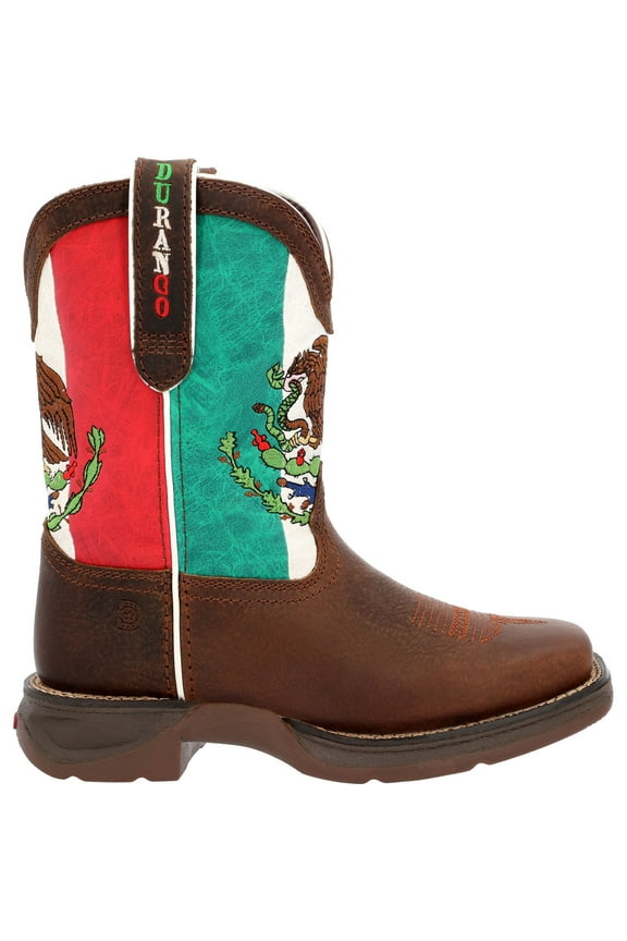 Lil’ Durango Big Kids’ Mexican Flag Western Boot