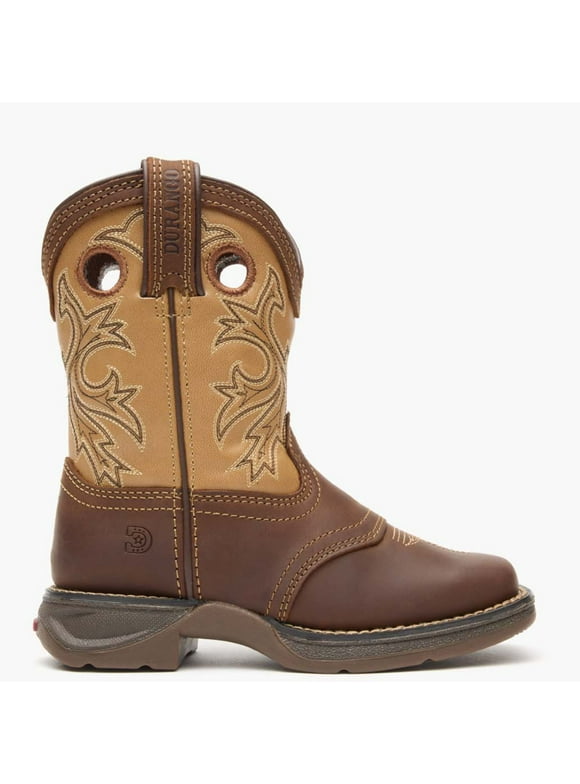 Lil’ Durango Little Kids’ Brown Tan Western Boot
