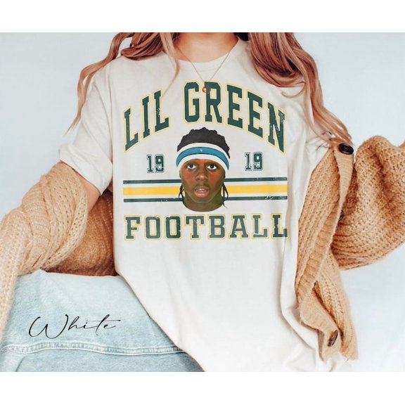 Lil Green Football shirt Lil WAYNE Tour 2025 North America Tour Lil Wayne shirt T-Shirt Lil Wayne Merch ,White Color,Size 2XL
