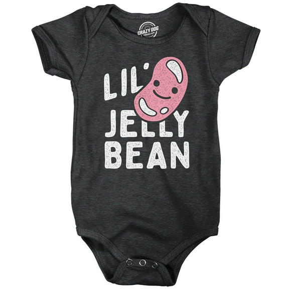 Lil Jelly Bean Baby Bodysuit Funny Sarcastic Candy Graphic Novelty Jumper for Infants