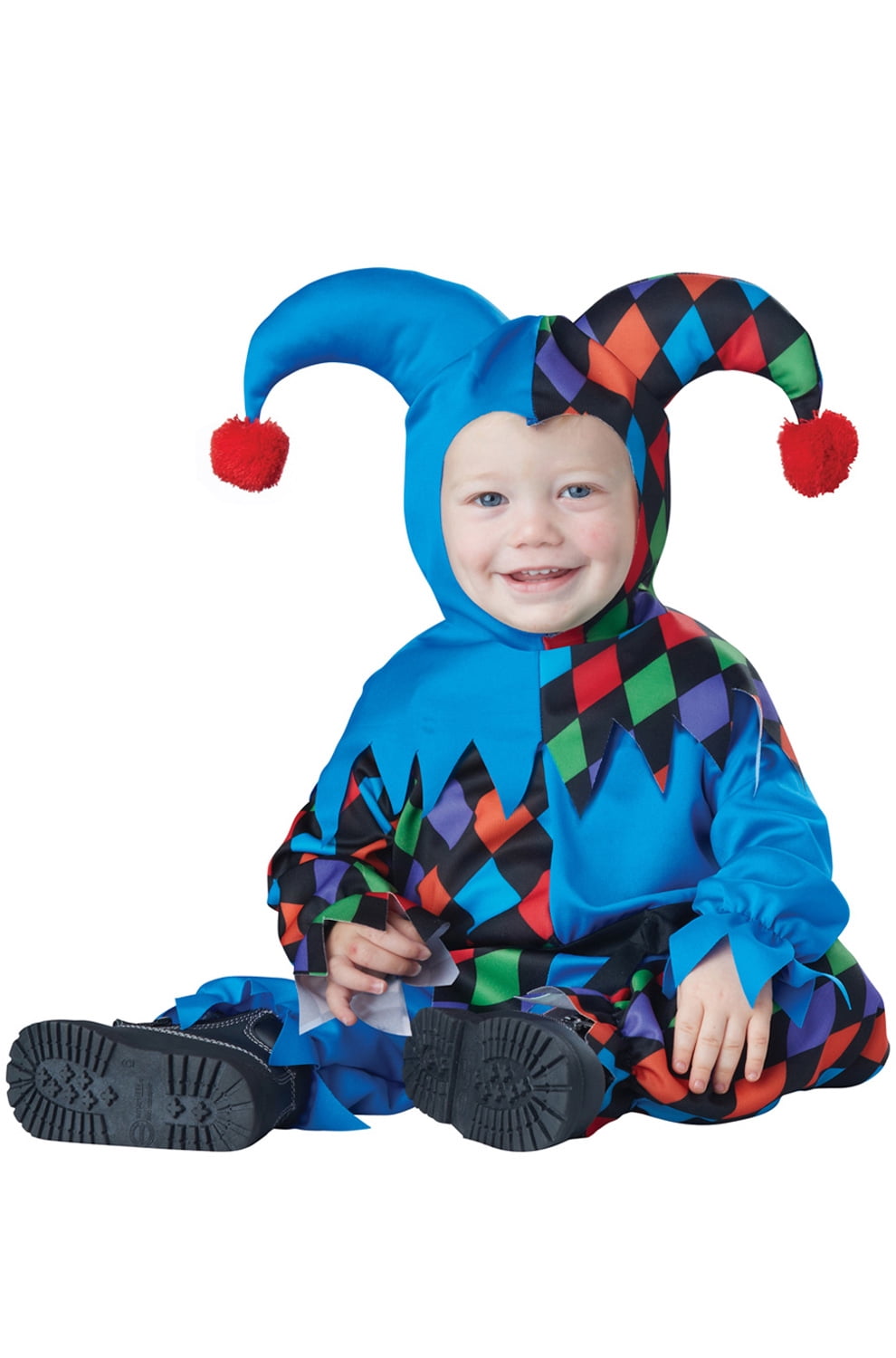 Forum Jester Toddler Costume - Halloween Outfit For Age 3-4 Years (Onesie & Hat)