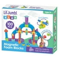 thumbnail image 1 of Lil' Jumbl Blox 100-Piece Magnetic Building Blocks Play Set, Toddler Toys 3-6, 1 of 2