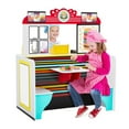 thumbnail image 1 of Lil' Jumbl Kids Play Kitchen Set with Cash Register - Wooden Restaurant Playset, 1 of 6