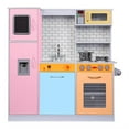thumbnail image 1 of Lil' Jumbl Wooden Pretend Play Kitchen Set with Sounds and Accessories, Colorful, 1 of 9