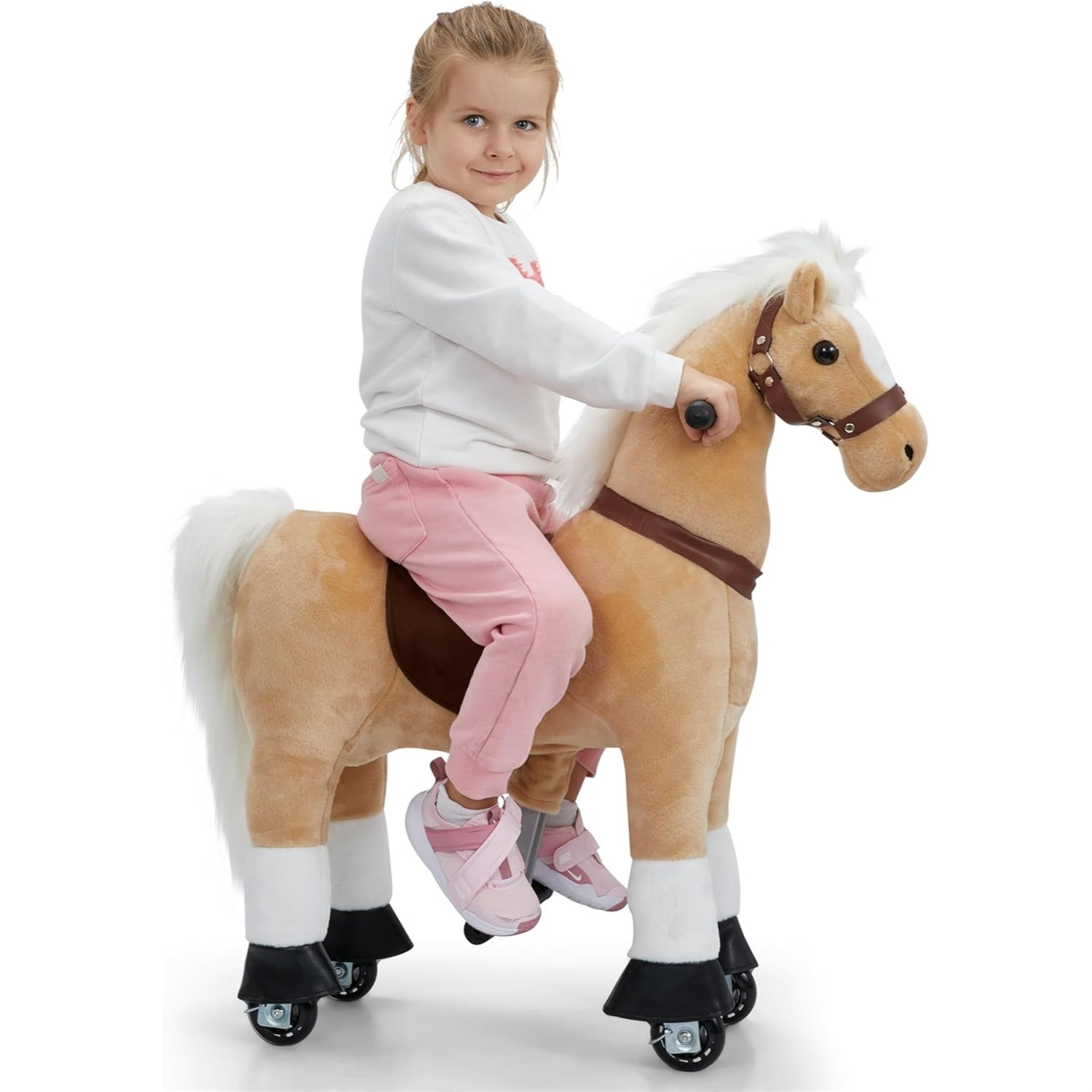 Lil’ Jumbl Small Ride on Horse, Kids Ride on Toy with Realistic Sounds ...