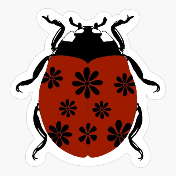 Lil Ladybug Insect Art Vinyl Decal Sticker