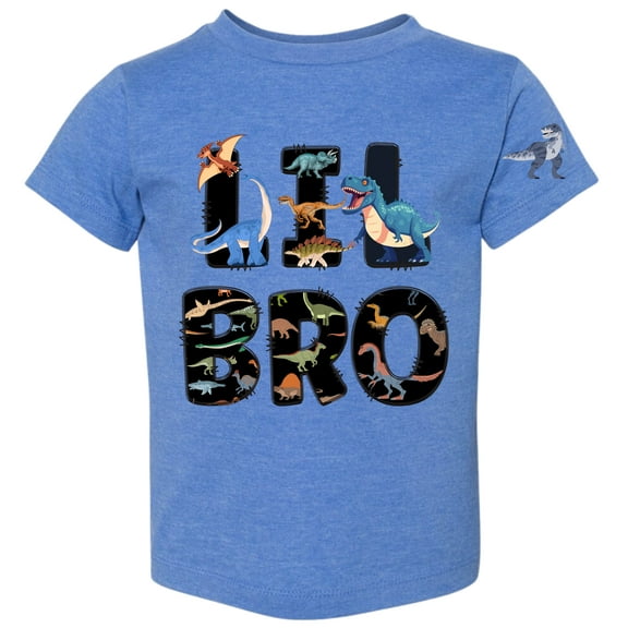 Lil Little Bro Brother Dinosaur Graphic T Shirt (Toddler Boys)
