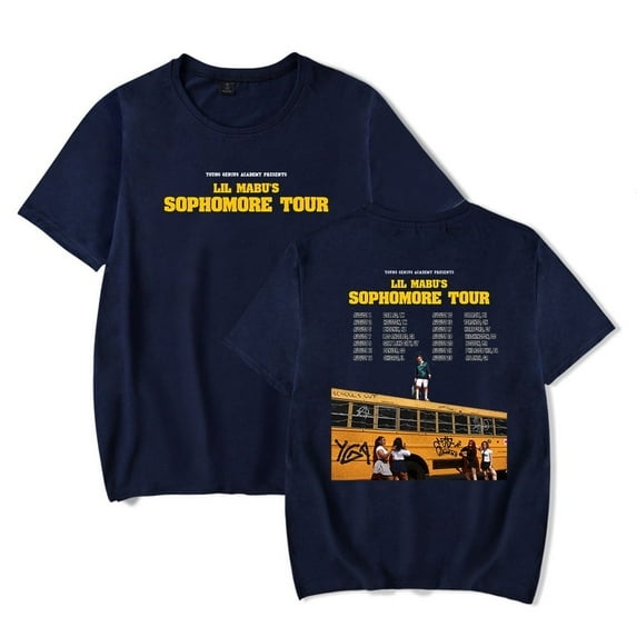 Lil Mabu Sophomore Tour Unisex O - neck Short Sleeve T - shirt Merch - Summer Streetwear for Men & Women
