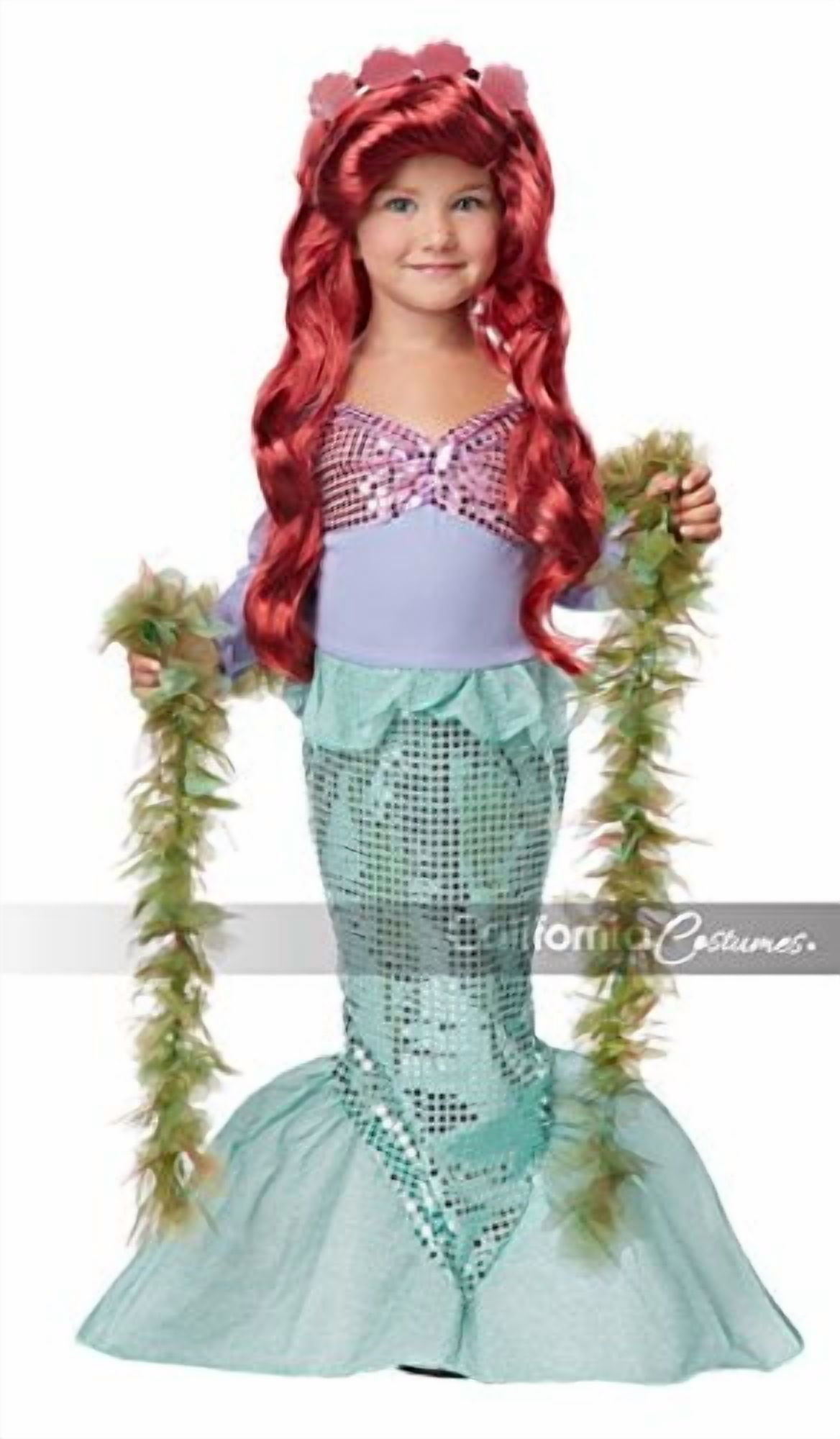 Lil' Mermaid Girl's Costume, Medium, Multicoloured