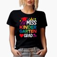 thumbnail image 1 of Lil Miss Kindergarten Grad, School & Graduation, Black T-Shirt, Small, 1 of 5