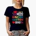 thumbnail image 1 of Lil Miss Kindergarten Grad, School & Graduation, Navy Blue T-Shirt, Small, 1 of 5